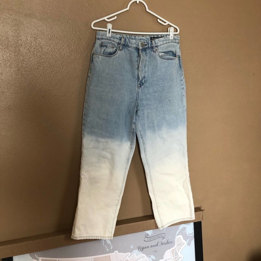 Blank NYC Two Tone / The Baxter Ribcage Straight Leg Jeans Size 30